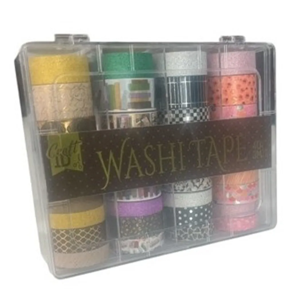 Washi-tejp 40-pack + förvaringslåda