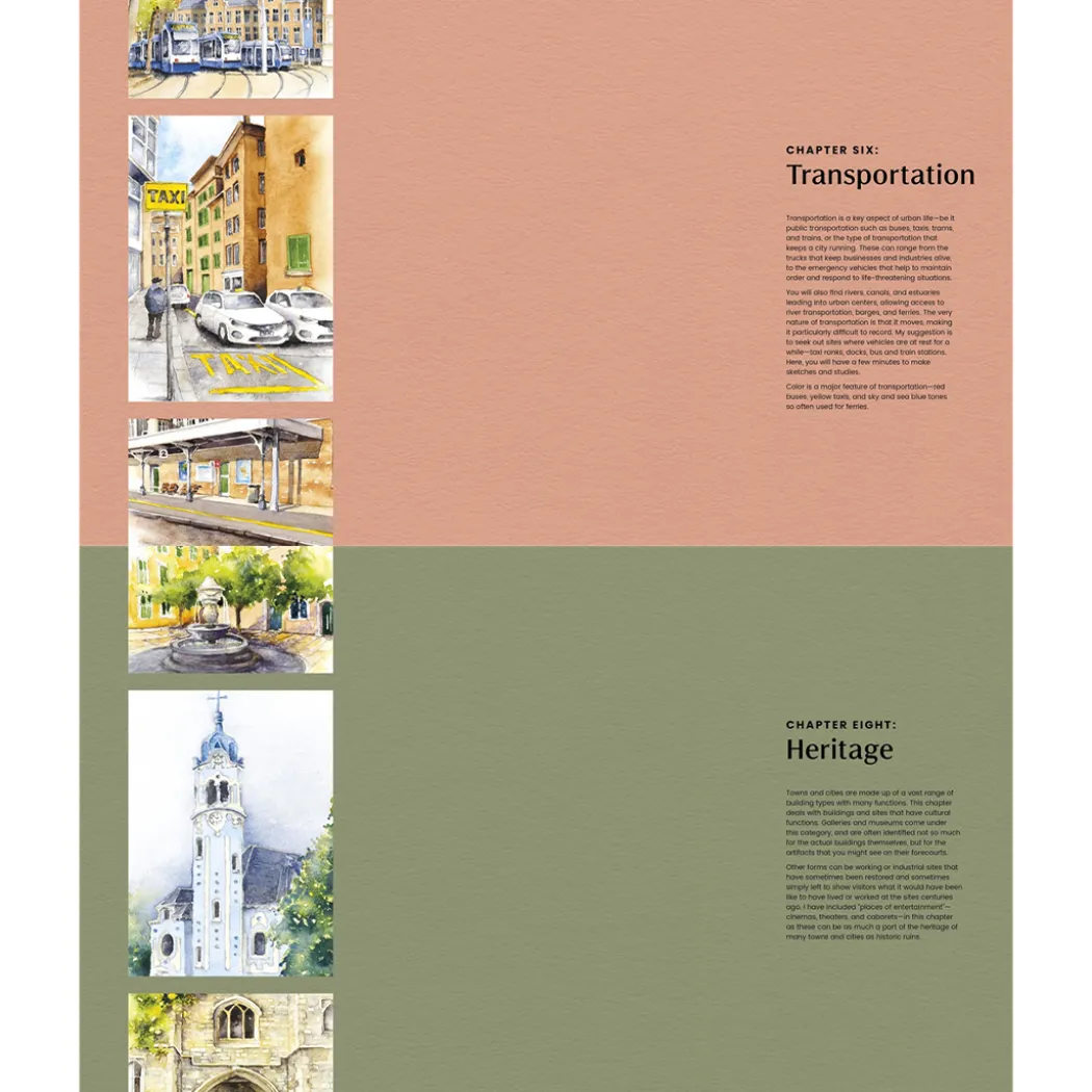 Watercolor Artist's Index of the Urban Landscape