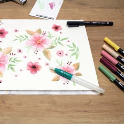 Watercoloring set Floral