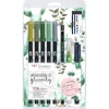 Watercoloring set Greenery