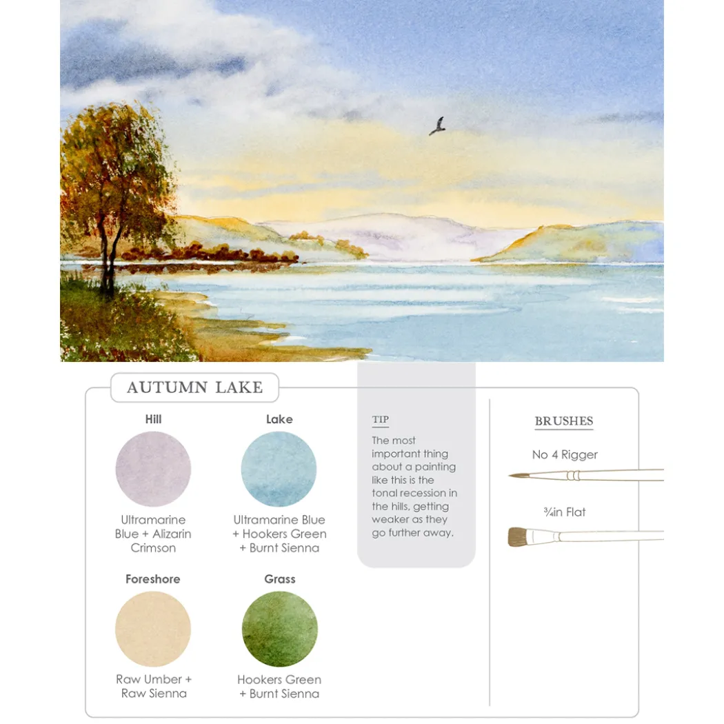 Watercolor Mixing Deck: Landscapes