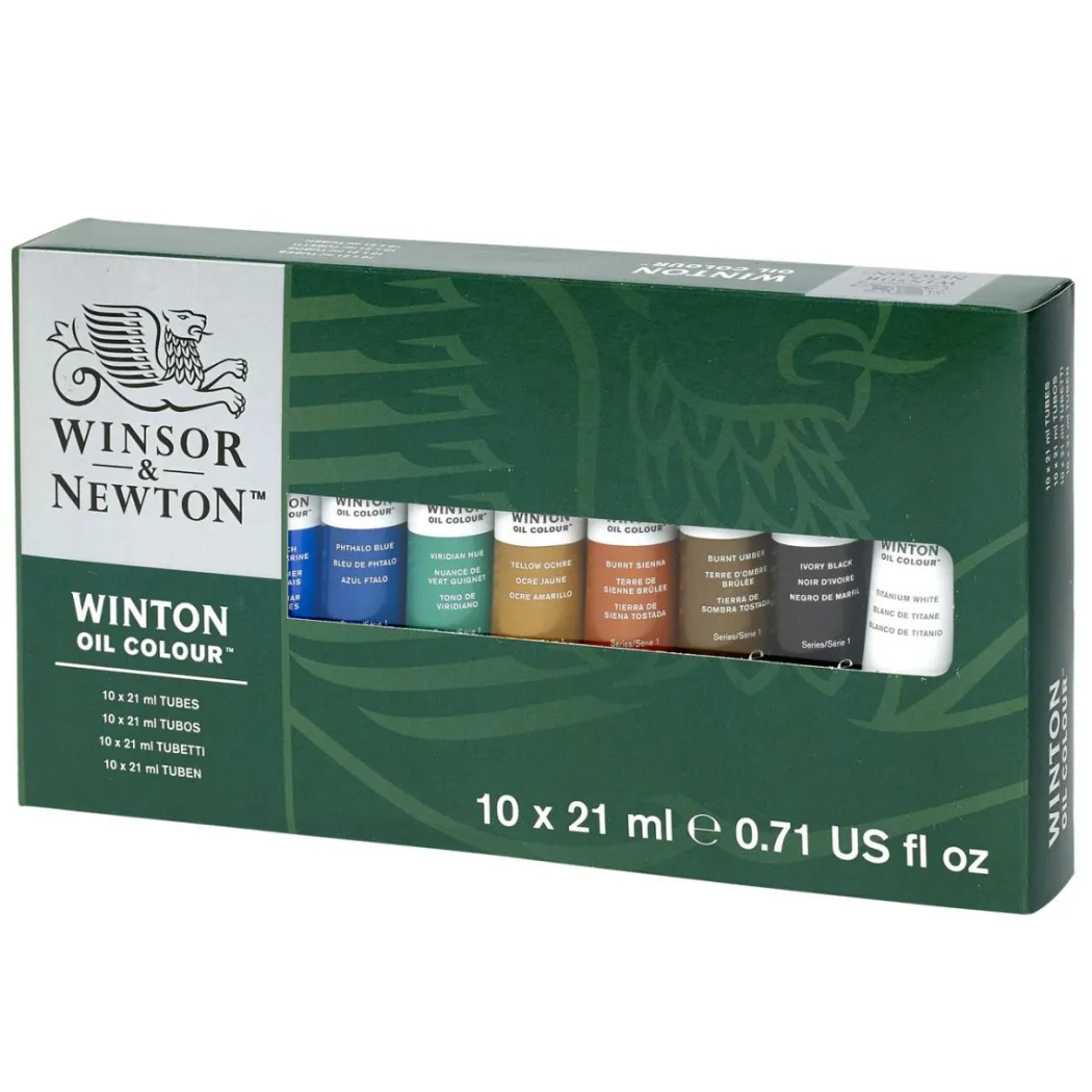 Winton Oljefärg Tub 21 ml 10-set