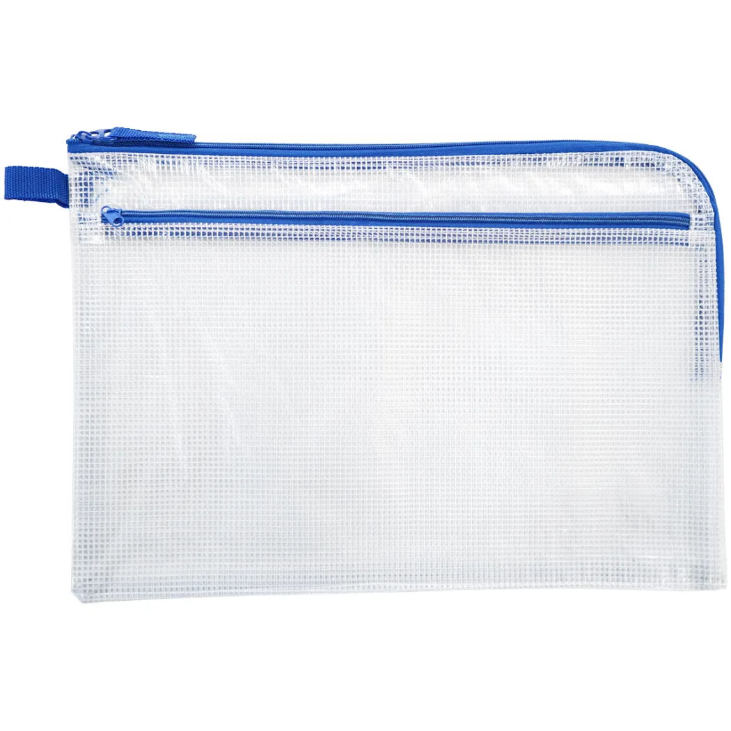 Zipper Pouch 34x23 cm (A4) Dubbla fack